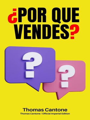 cover image of ¿Por que Vendes?
